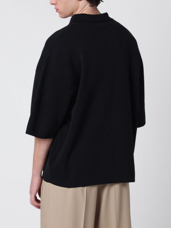 26SS 엔타이어 스튜디오 폴로 티셔츠 ESSS26PO03012 0015 Black - ENTIRE STUDIOS