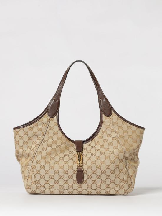 26SS 구찌 메르카토 GG 캔버스 미디엄 토트백 866645FAFV2 9651 Sand