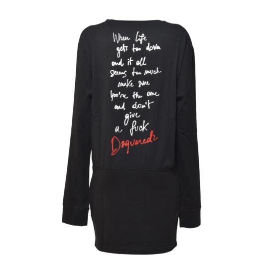 26SS 디스퀘어드2 미디 원피스 S72CV0623D20020 900 Nero - DSQUARED2