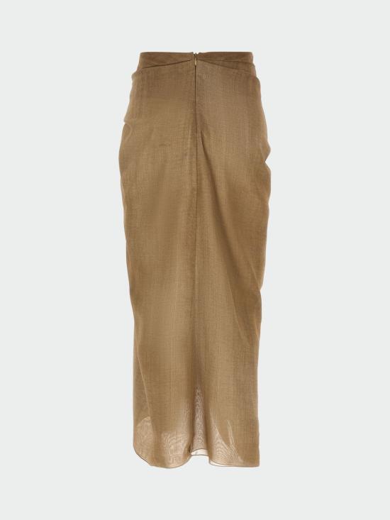26SS 에르마노 설비노 롱 스커트 D482O704RWK S4850 Beige - ERMANNO SCERVINO