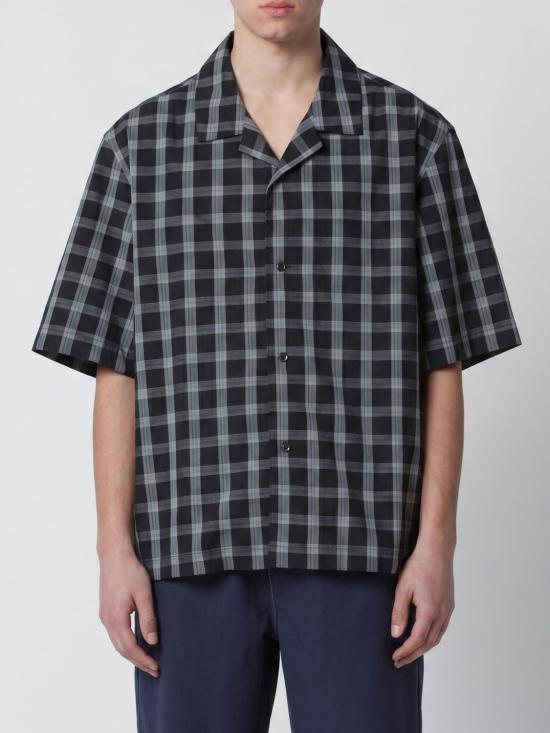 26SS 스튜디오 니콜슨 셔츠 KLINESNM1414 BLACK PARCHMENT CHECK Black
