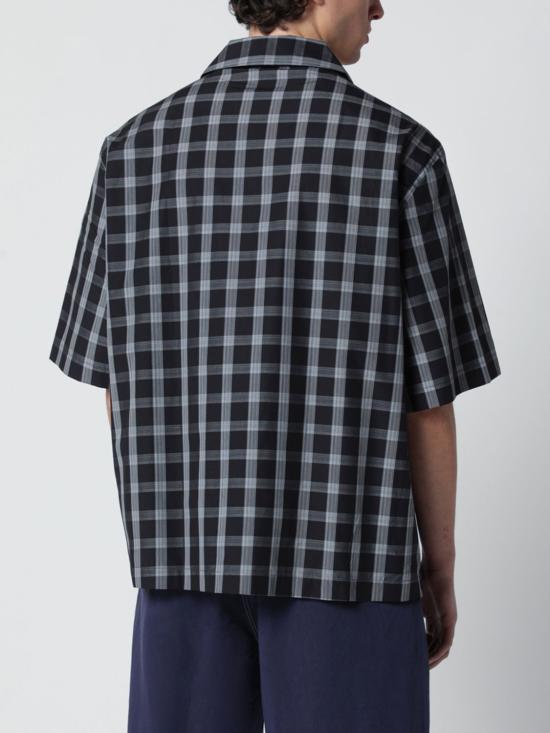 26SS 스튜디오 니콜슨 셔츠 KLINESNM1414 BLACK PARCHMENT CHECK Black - STUDIO NICHOLSON