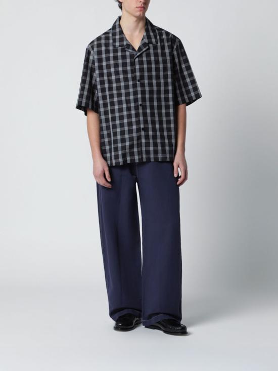 26SS 스튜디오 니콜슨 셔츠 KLINESNM1414 BLACK PARCHMENT CHECK Black - STUDIO NICHOLSON