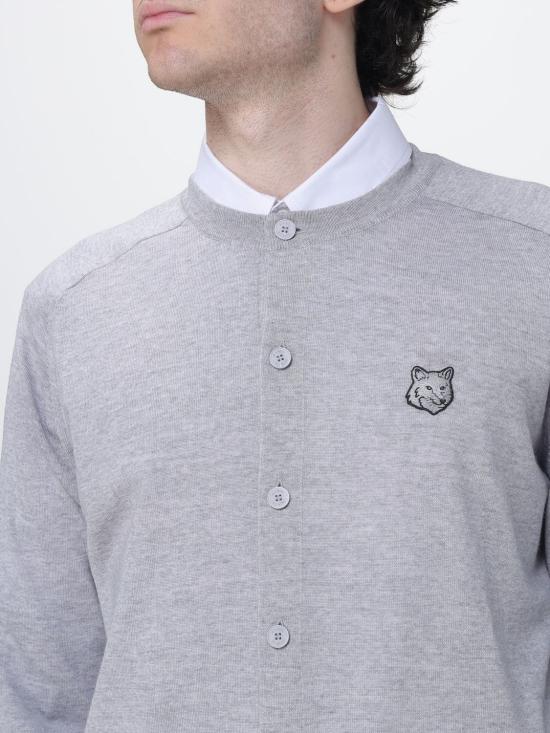 26SS 메종키츠네 스웨터 QM00500KT1181 H150 Grey - MAISON KITSUNE