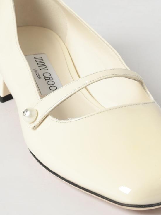 26SS 지미추 플랫 슈즈 ELISABALLERINAPAT LATTE White - JIMMY CHOO