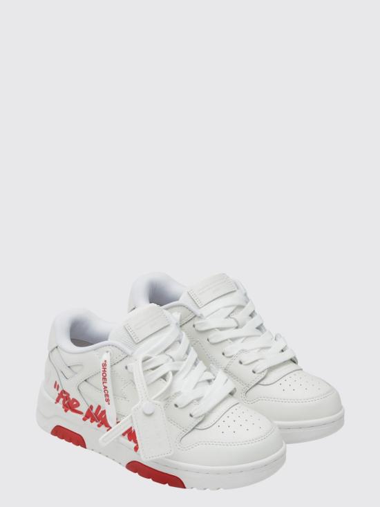 26SS [키즈] 오프화이트 스니커즈 OBIA011S26BLEA002 0125 White - OFF WHITE