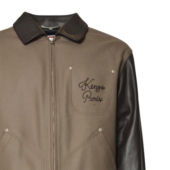 26SS 겐조 봄버 자켓 FF68BL1519OH 92 Marrone - KENZO
