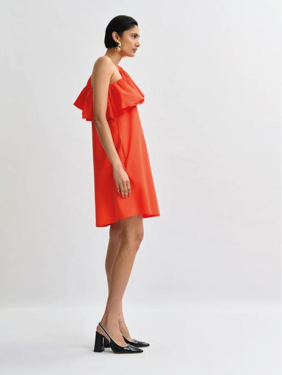 26SS 에센셜앤트워프 수트 아비토 미디 모노스파야 Asimmetrico Arancione - ESSENTIEL ANTWERP