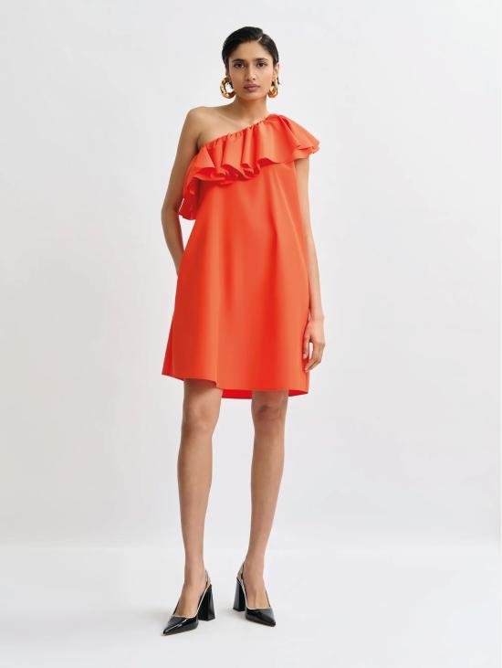 26SS 에센셜앤트워프 수트 아비토 미디 모노스파야 Asimmetrico Arancione