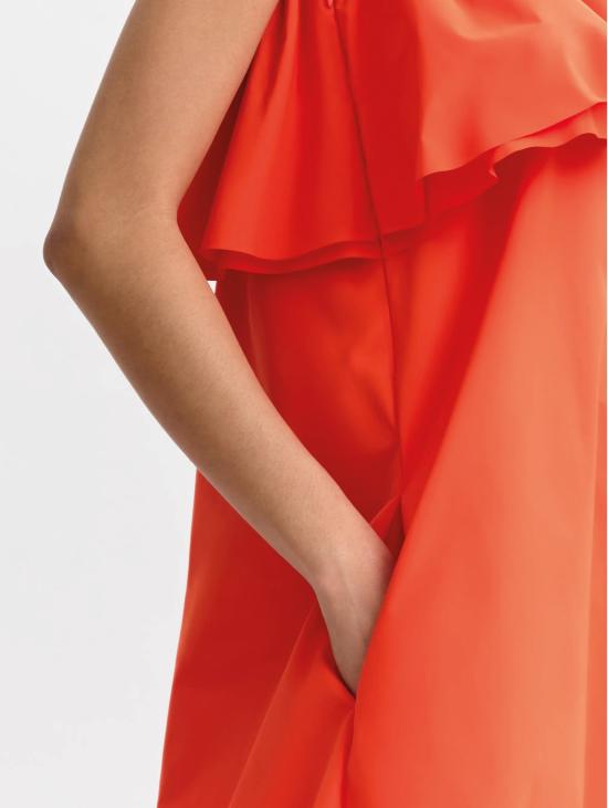 26SS 에센셜앤트워프 수트 아비토 미디 모노스파야 Asimmetrico Arancione - ESSENTIEL ANTWERP