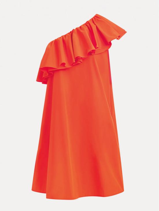 26SS 에센셜앤트워프 수트 아비토 미디 모노스파야 Asimmetrico Arancione - ESSENTIEL ANTWERP