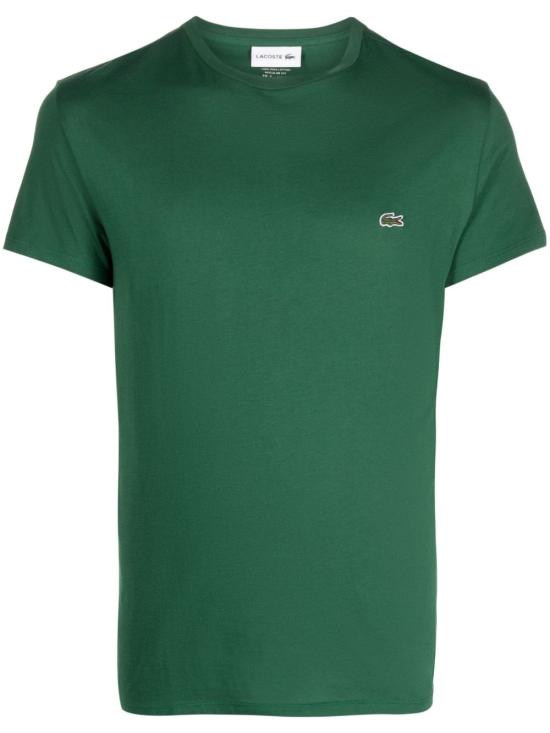 26SS 라코스테 피마 코튼 저지 크루넥 티셔츠 TH6709 031 Black - LACOSTE