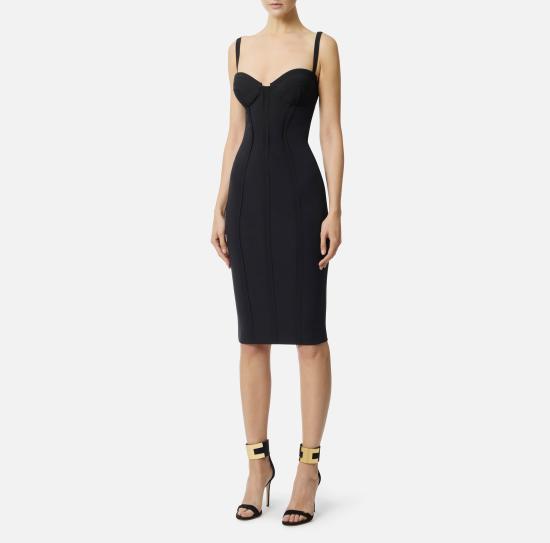 26SS 엘리자베타프랜치 미디 원피스 AB91861E3 110 Black - ELISABETTA FRANCHI