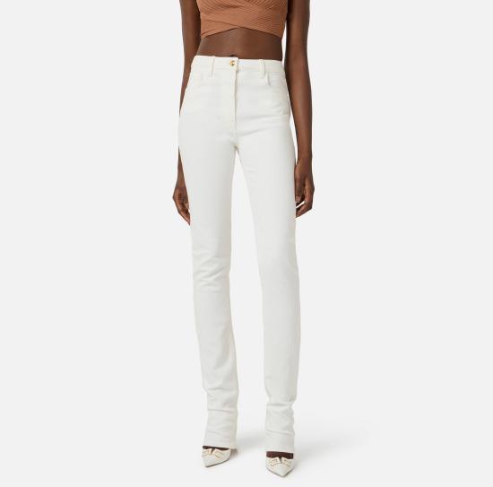 26SS 엘리자베타프랜치 데님 팬츠 PJ29I61E1 360 Avorio - ELISABETTA FRANCHI