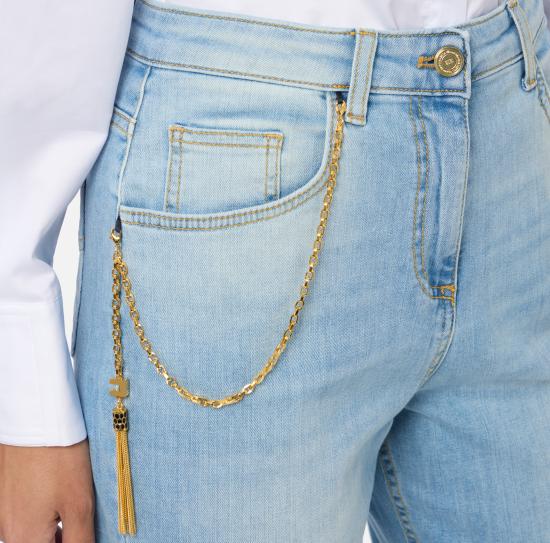 26SS 엘리자베타프랜치 데님 팬츠 PJ22D65E3 192 Denim - ELISABETTA FRANCHI