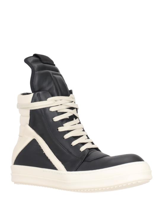 26SS 릭 오웬스 템플 지오바스켓 하이 스니커즈 RU01F2894LCO 911 BLACK MILK MILK - RICK OWENS