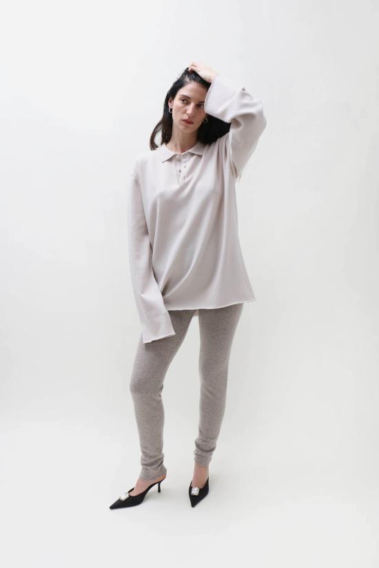 익스트림캐시미어 스웨터 익스트림 캐시미어 199호 악어가죽  초크 - EXTREME CASHMERE