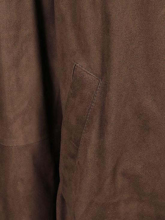 26SS 브루넬로 쿠치넬리 스탠드 칼라 스웨이드 블루종 MPCFN2065 C8552 Marrone - BRUNELLO CUCINELLI