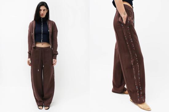  에크하우스 라타 스트레이트 팬츠 Eckhaus Latta 블링 엘 스웨트팬츠