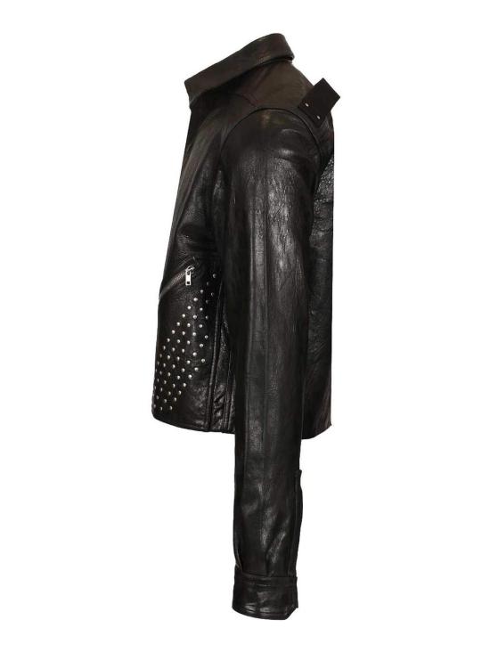 26SS 릭 오웬스 투어 앨리스 레더 셔츠 RR01F2742LBEES609 Black - RICK OWENS