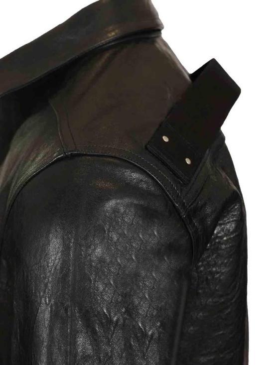 26SS 릭 오웬스 투어 앨리스 레더 셔츠 RR01F2742LBEES609 Black - RICK OWENS