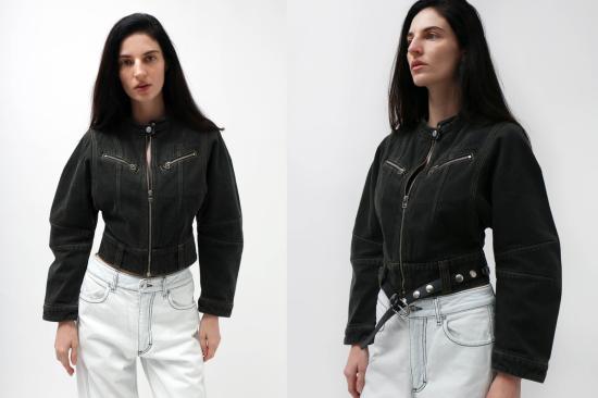  에크하우스 라타 데님 자켓 Eckhaus Latta 시그널 재킷 씨그래스