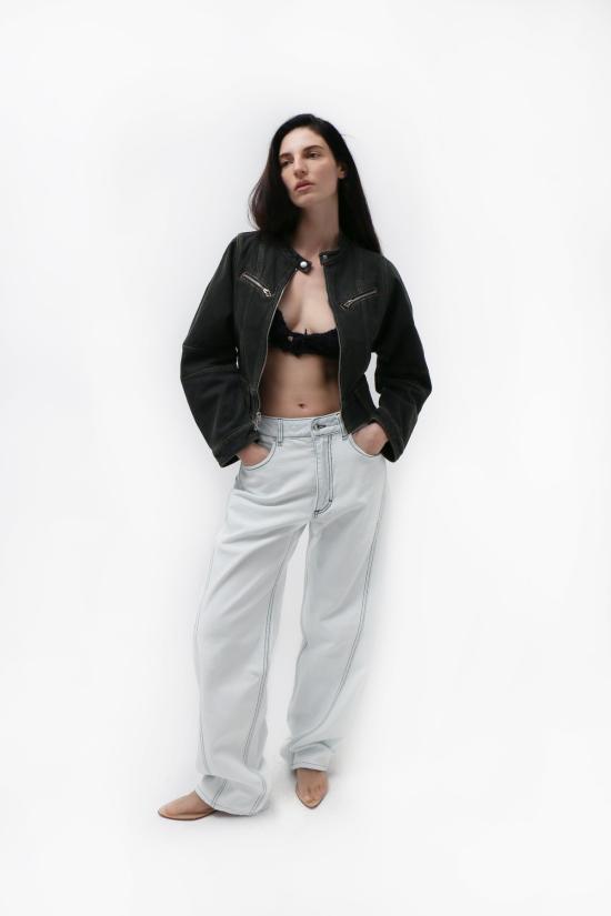  에크하우스 라타 데님 자켓 Eckhaus Latta 시그널 재킷 씨그래스 - ECKHAUS LATTA