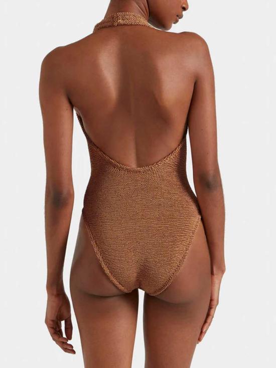 26SS 훈자 지 비치웨어 SSANDYCR METALLIC COCOA - HUNZA G