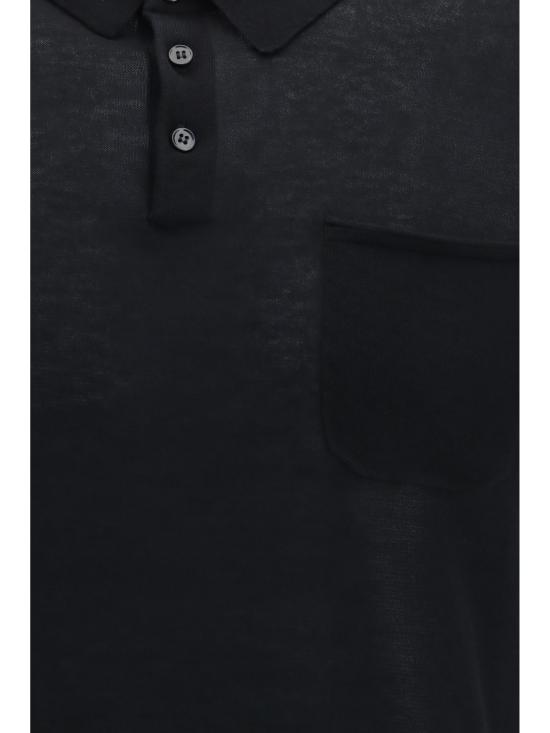 26SS 아라고나 폴로 티셔츠 U3311TF 101 BLACK - ARAGONA