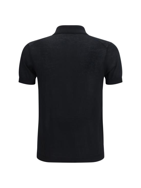 26SS 아라고나 폴로 티셔츠 U3311TF 101 BLACK - ARAGONA