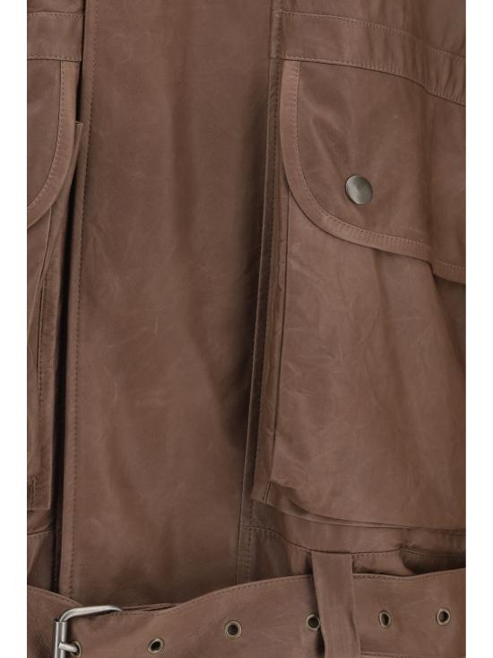 26SS 캘빈클라인 가죽 자켓 LV0VY01605 WD4 BROWN - CALVIN KLEIN