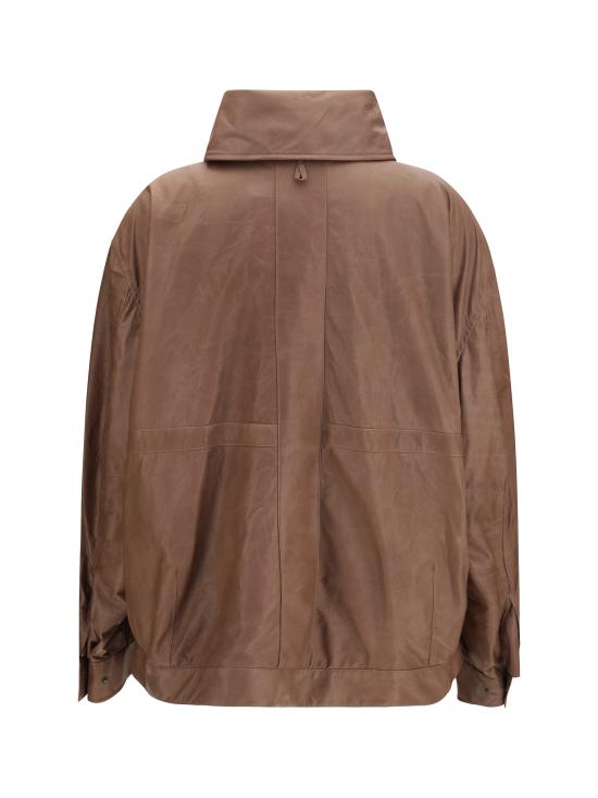 26SS 캘빈클라인 가죽 자켓 LV0VY01605 WD4 BROWN - CALVIN KLEIN