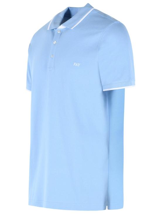 26SS 페이 폴로 티셔츠 NPMB252140STDWU600 Light Blue - FAY