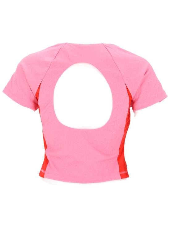 26SS 카사블랑카 탑 W SS26 SWM 089 01PINK RED WHITE - CASABLANCA