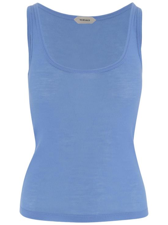 26SS 베르사체 탑 1023698 1A175481V440 BLUE