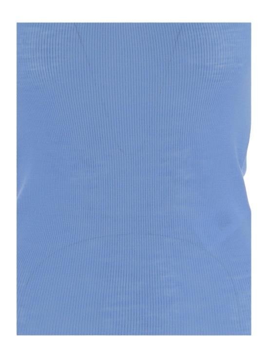 26SS 베르사체 탑 1023698 1A175481V440 BLUE - VERSACE