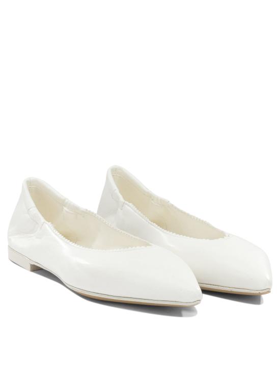 26SS 뽐므도르 플랫 슈즈 1200 SPOSAINGRIDGLOVE WHITE White - POMME D'OR