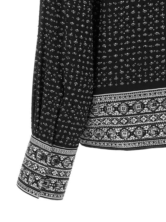 26SS 에르마노 설비노 블라우스 D482K750CTXZFS4867 White Black - ERMANNO SCERVINO