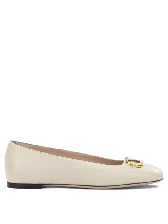 26SS 발렌티노 가라바니 플랫 슈즈 8W0S0PI8RREREN White