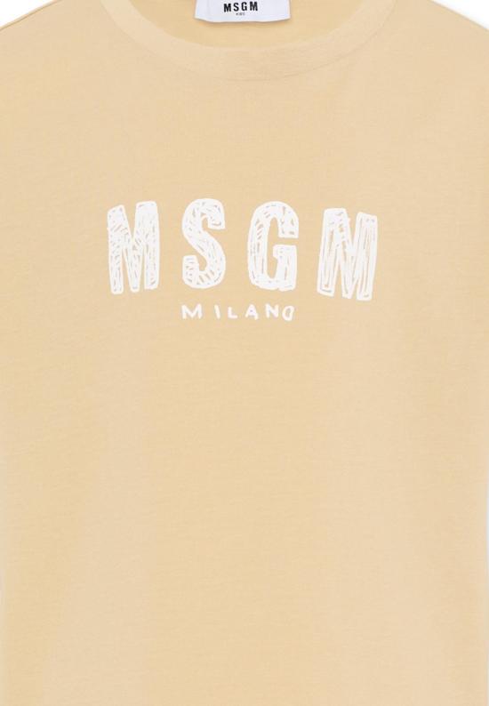 26SS [키즈] 엠에스지엠 티셔츠 S6MSJUTH004 092 BEIGE - MSGM