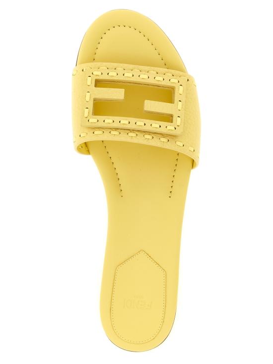 26SS 펜디 바게트 시에나 레더 슬라이드 8R8136AQY2F1TKV Yellow - FENDI