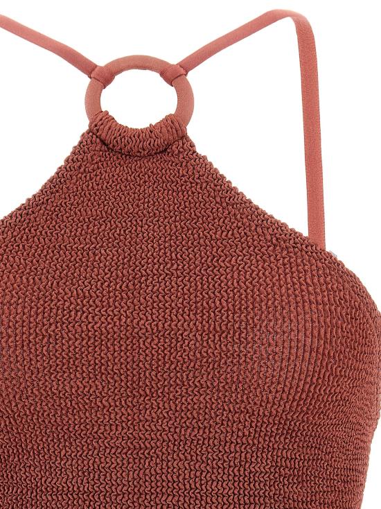 26SS 훈자 지 비치웨어 JASMINESWIMMETALLICROSEWOOD Red - HUNZA G