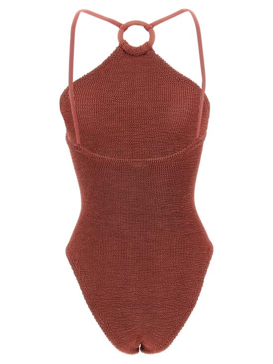 26SS 훈자 지 비치웨어 JASMINESWIMMETALLICROSEWOOD Red - HUNZA G