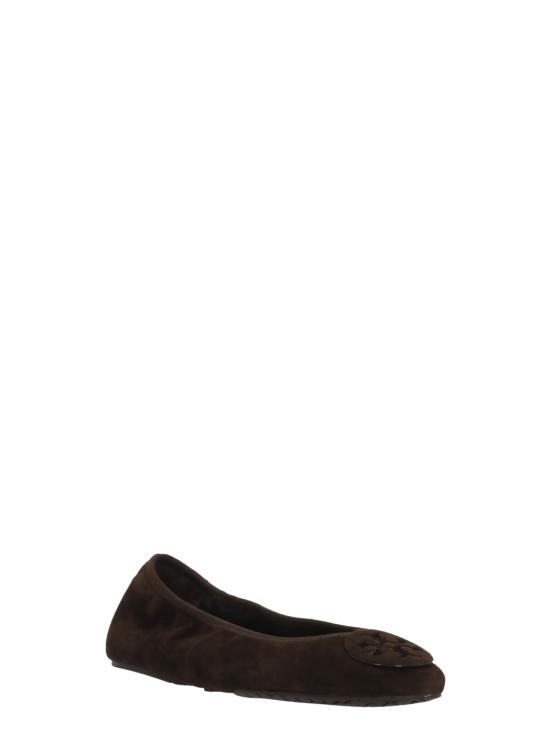 26SS 토리버치 레바 트레블 발레 플랫 슈즈 177247 200 Marrone - TORY BURCH