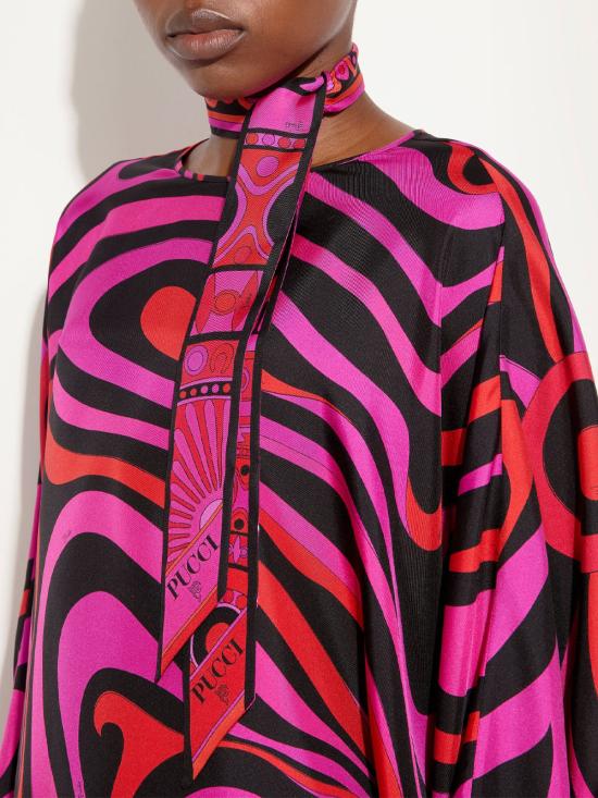 26SS 푸찌 머플러/스카프 6HGB20 6HC03 2 FUCHSIA BLACK - PUCCI