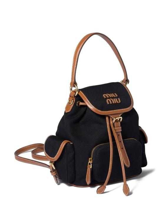 26FW 미우미우 백팩 5BZ043VOOM 2IBQ F0RS5 NERO BRANDY - MIU MIU