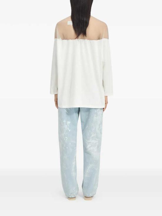 26SS MM6 메종마르지엘라 탑 S62GD0213M20108 101 OFF WHITE - MM6 MAISON MARGIELA