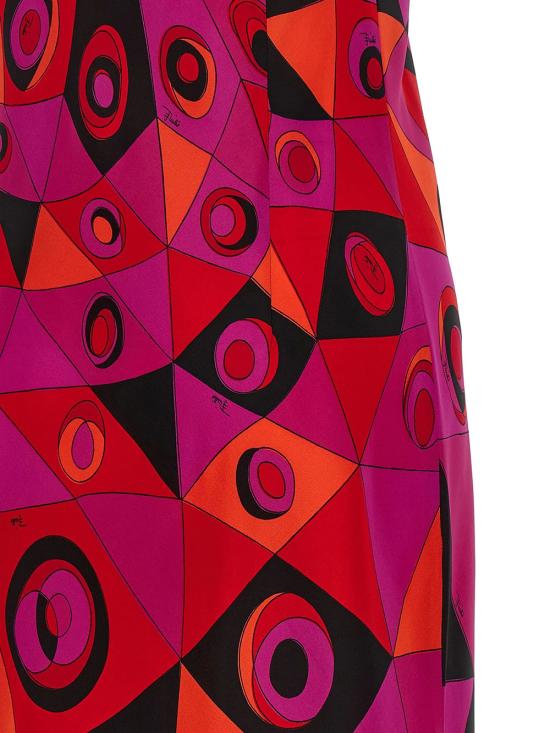 26SS 푸찌 롱 원피스 6HRI25 6H723 050 FUCHSIA BLACK - PUCCI