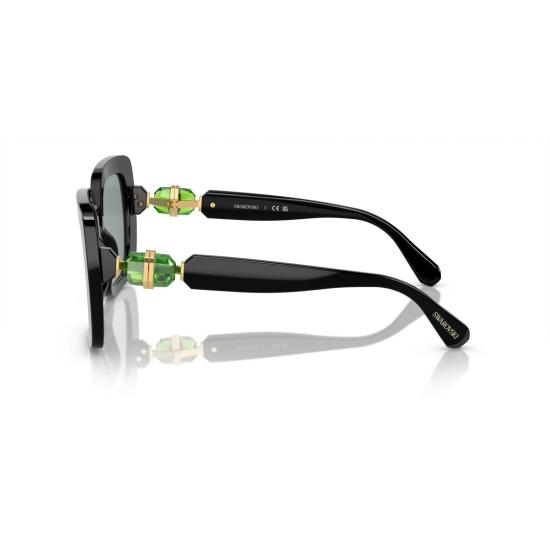 26SS 스와로브스키 선글라스 0Sk6001 크리스털 장식 템플이 있는 오버사이즈 스퀘어 - SWAROVSKI