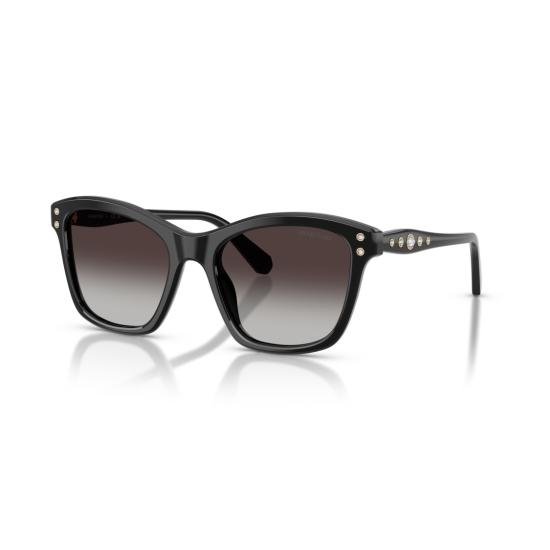 26SS 스와로브스키 선글라스 0Sk6063 크리스털 장식이 있는 볼드 스퀘어 프레임 - SWAROVSKI
